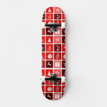 Patrón de cuadrícula navideña roja moderna minimal