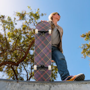 Skateboard Patrón de Cuadro Clásico