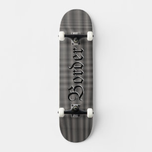 Skateboard Patrón de Cuadro Escocés Tartán de Verificación de