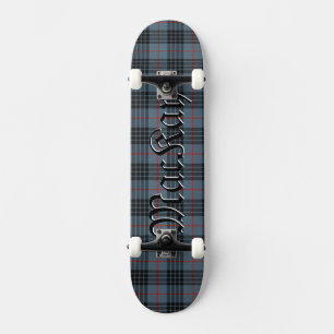 Skateboard Patrón de Cuadros Tartán Azul Mackay