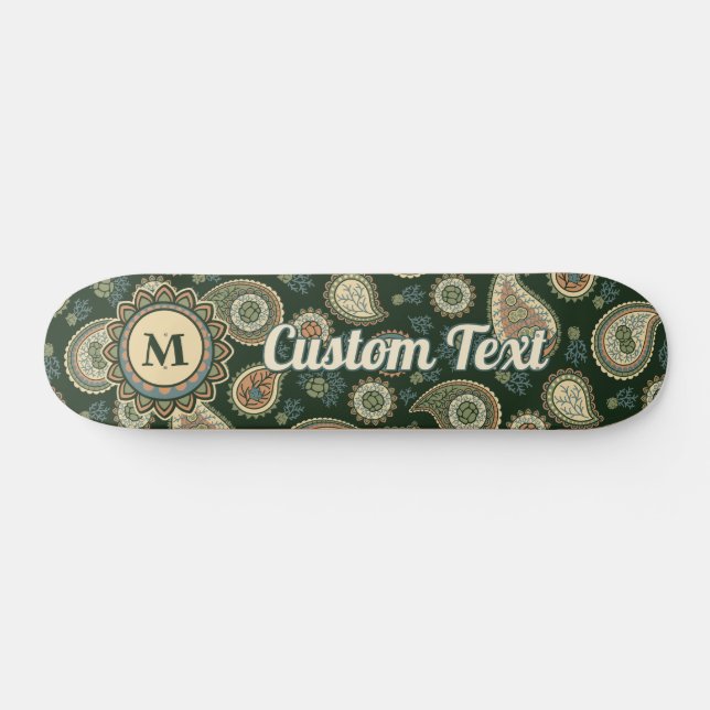 Skateboard Patrón de Cypress Paisley (Horz)