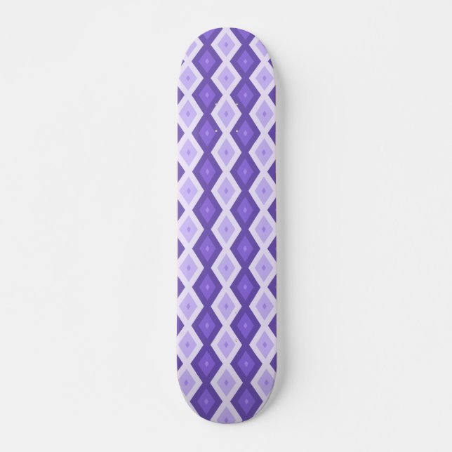 Skateboard Patrón de diamante violento (Anverso )