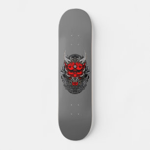 Skateboard Patrón de diseño Hannya Demon, 77/7"