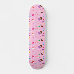 Skateboard Patrón De Dulce Candy Giral Para Chicas