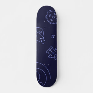 Skateboard Patrón de espacio