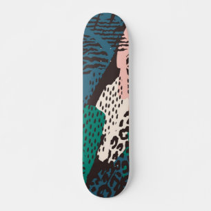 Skateboard Patrón de estampado animal