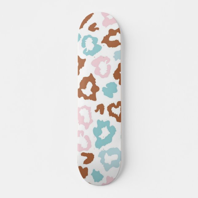 Skateboard Patrón de estampado animal (Anverso )