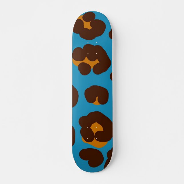 Skateboard Patrón de estampado animal (Anverso )