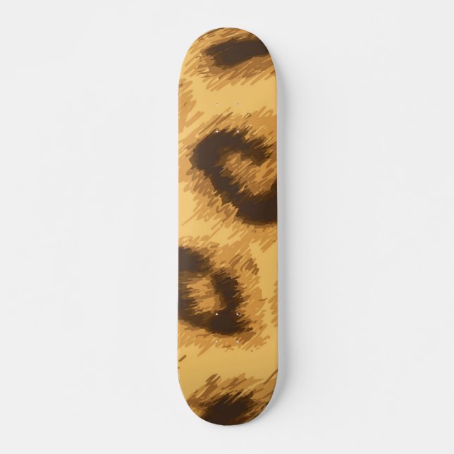 Skateboard Patrón de estampado animal (Anverso )