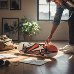 Skateboard Patrón de estrella de resumen geométrico moderno c<br><div class="desc">Este diseño moderno presenta un colorido patrón geométrico abstracto.</div>