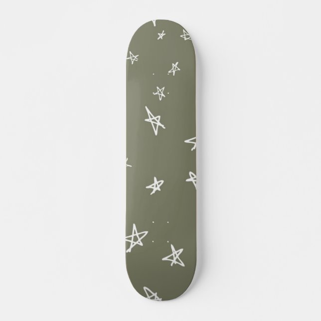 Skateboard Patrón de estrellas (Anverso )