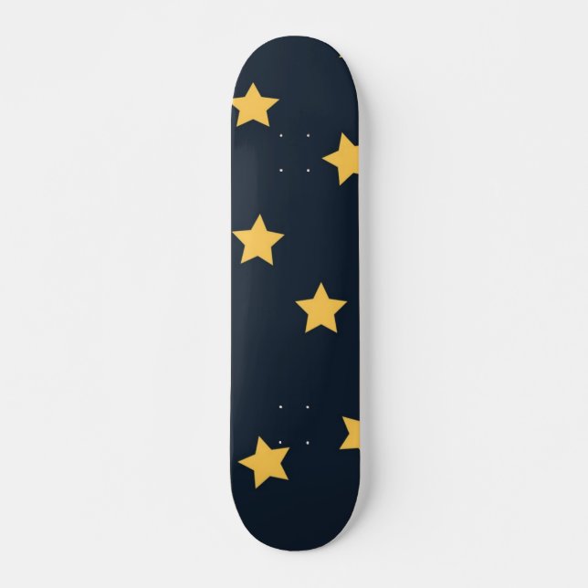 Skateboard Patrón de estrellas (Anverso )