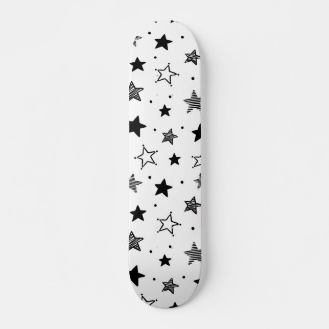 Skateboard Patrón de estrellas (Anverso )