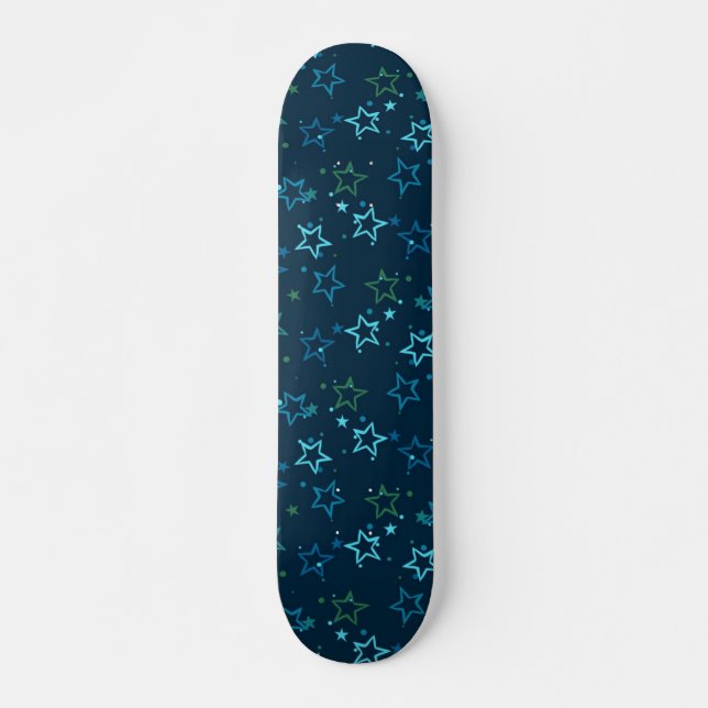 Skateboard Patrón de estrellas (Anverso )