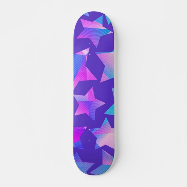 Skateboard Patrón de estrellas (Anverso )
