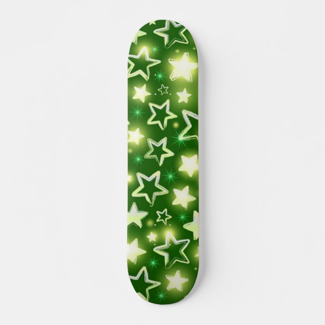 Skateboard Patrón de estrellas (Anverso )