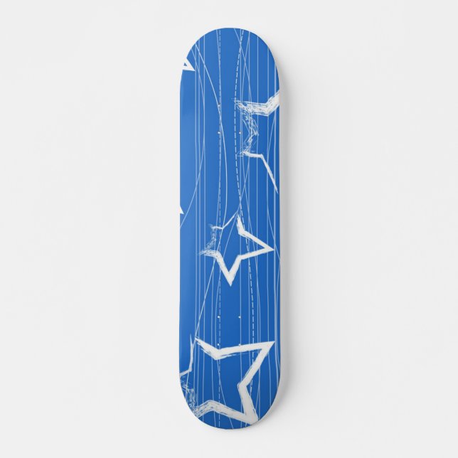 Skateboard Patrón de estrellas (Anverso )
