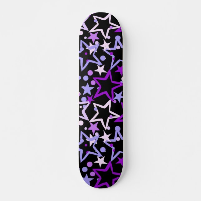 Skateboard Patrón de estrellas (Anverso )