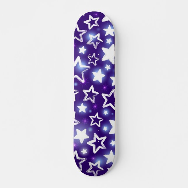 Skateboard Patrón de estrellas (Anverso )