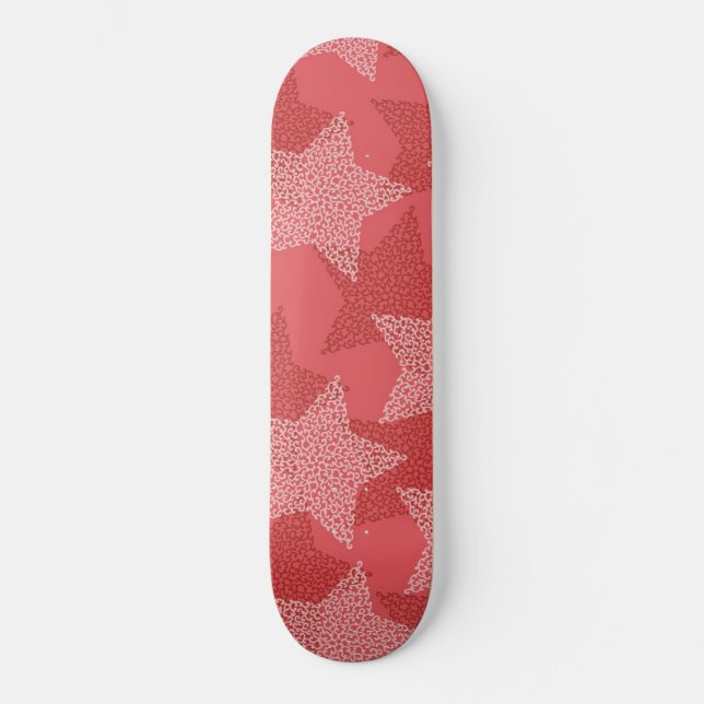 Skateboard Patrón de estrellas (Anverso)