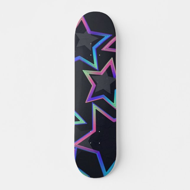 Skateboard Patrón de estrellas (Anverso )