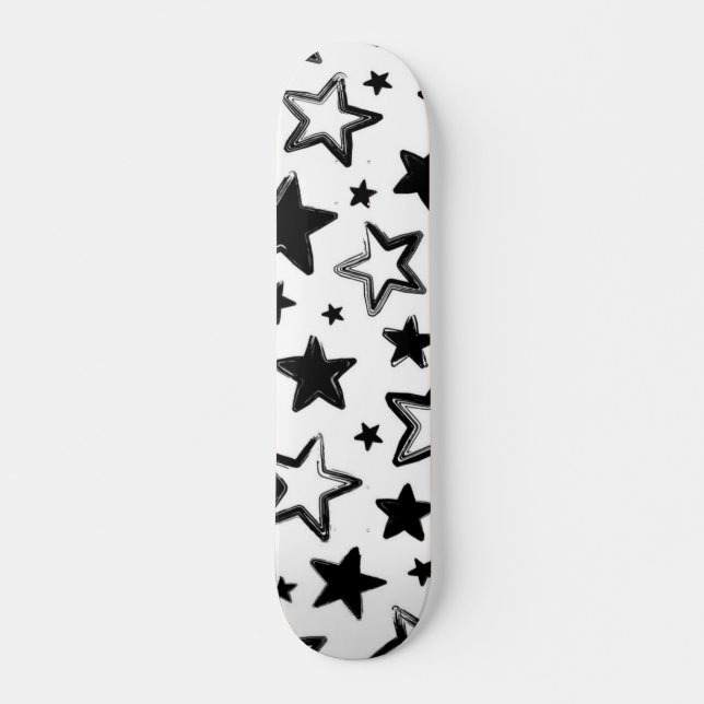Skateboard Patrón de estrellas (Anverso )
