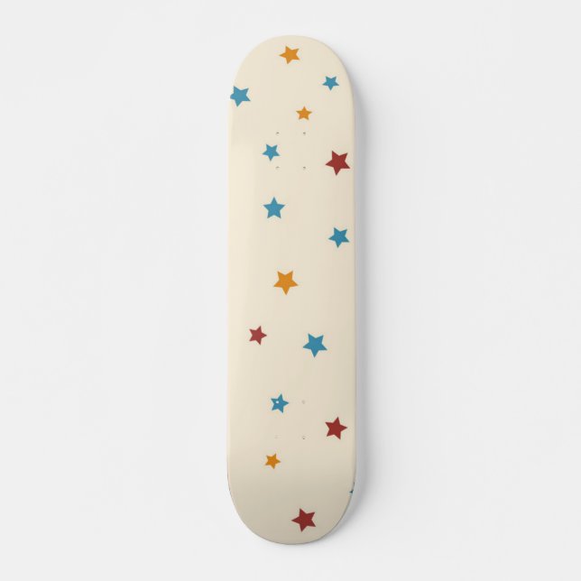 Skateboard Patrón de estrellas (Anverso )
