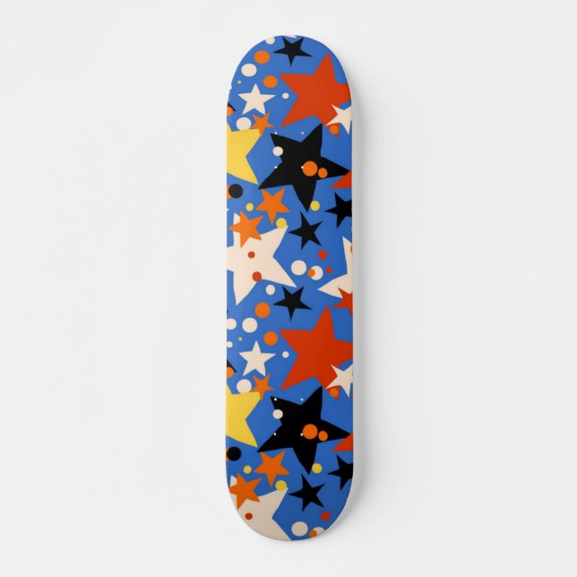 Skateboard Patrón de estrellas (Anverso )