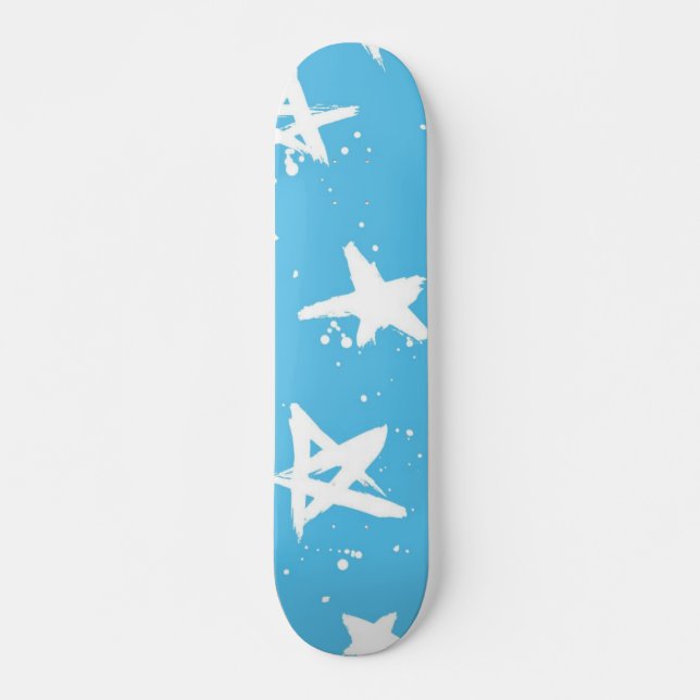 Skateboard Patrón de estrellas (Anverso )