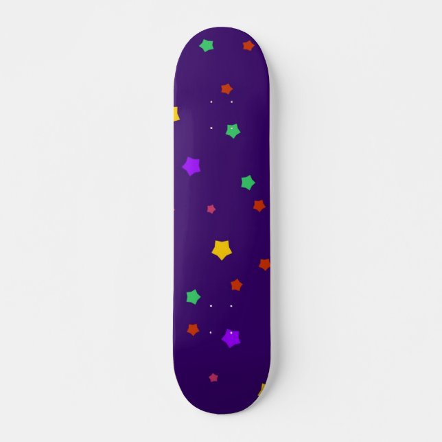 Skateboard Patrón de estrellas (Anverso )