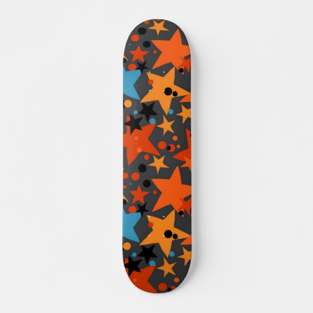 Skateboard Patrón de estrellas (Anverso )