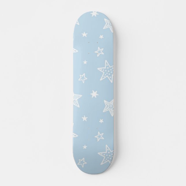 Skateboard Patrón de estrellas (Anverso )