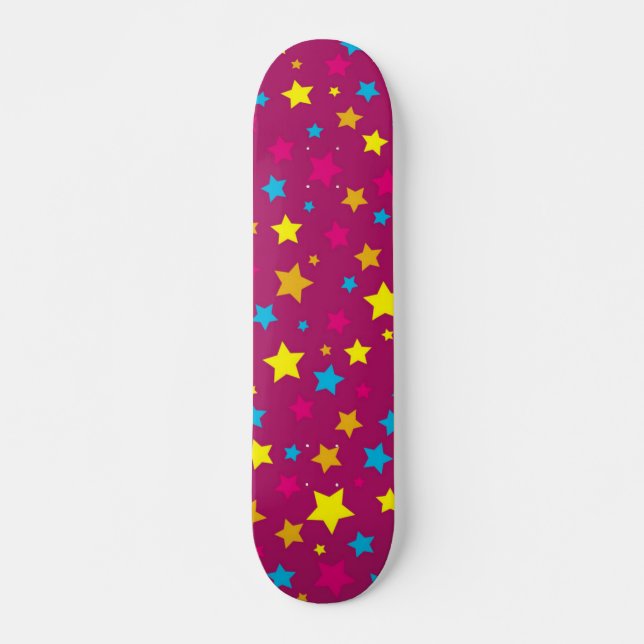 Skateboard Patrón de estrellas (Anverso )