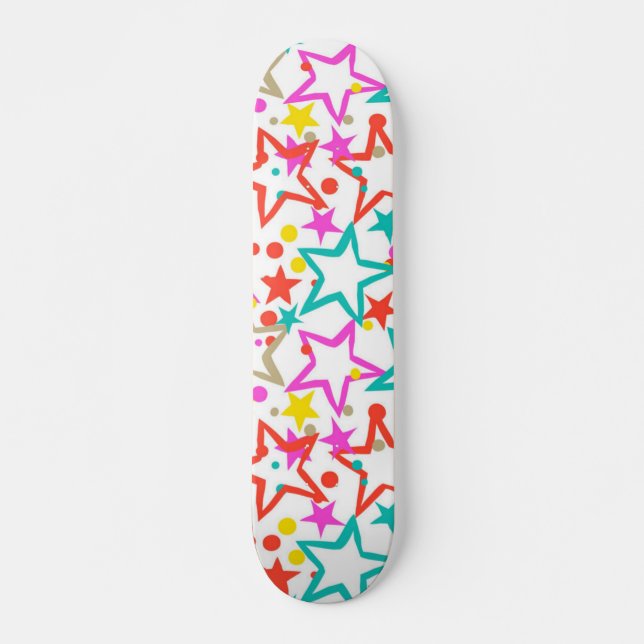 Skateboard Patrón de estrellas (Anverso )