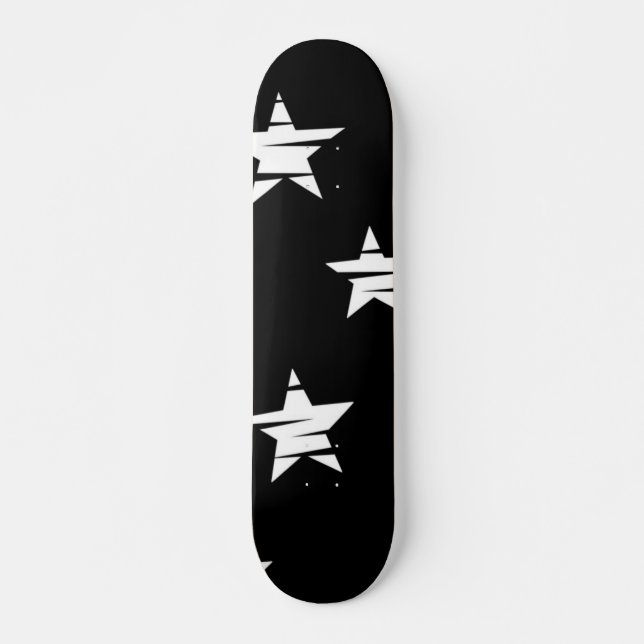 Skateboard Patrón de estrellas (Anverso )