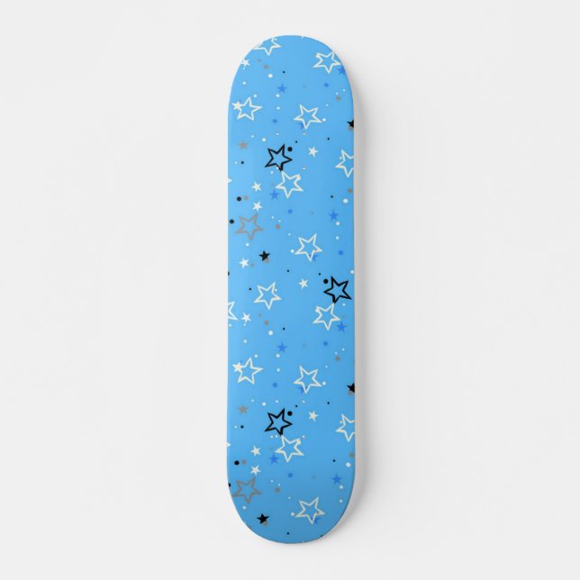 Skateboard Patrón de estrellas (Anverso )