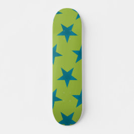 Skateboard Patrón de Estrellas Doradas 20