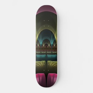 Skateboard Patrón de fantasía especial Resumen Fractal colori
