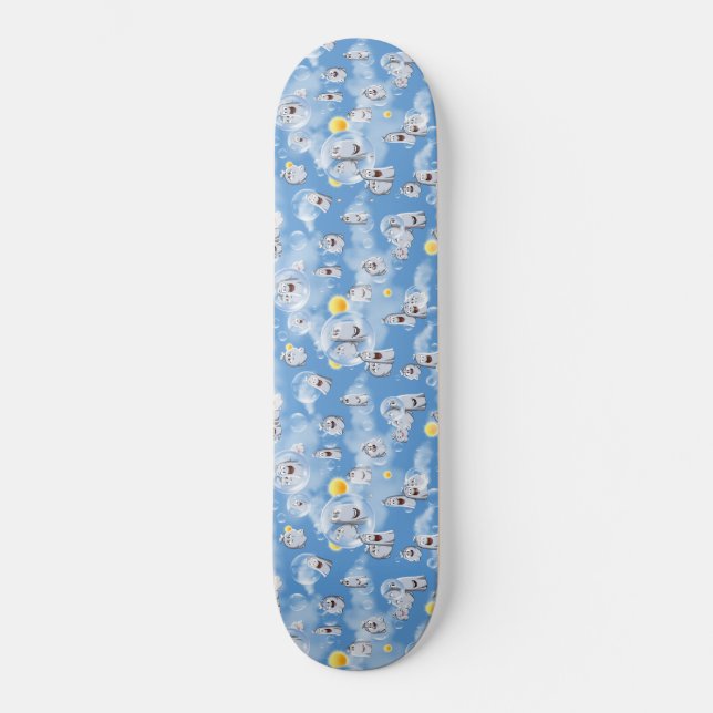 Skateboard Patrón de fantasma (Anverso)