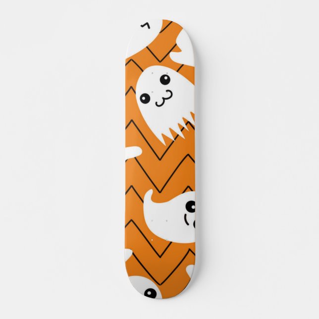 Skateboard Patrón de fantasma (Anverso )