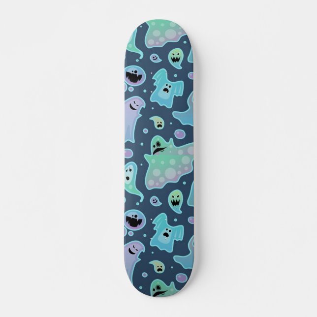 Skateboard Patrón de fantasma (Anverso )