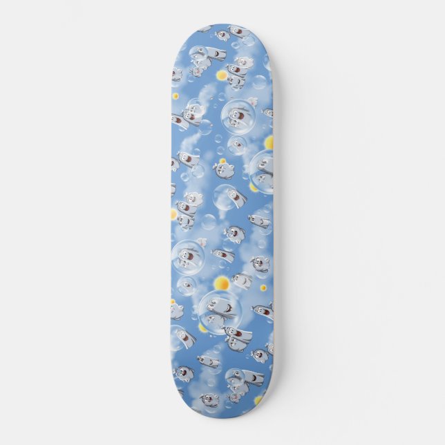 Skateboard Patrón de fantasma (Anverso)