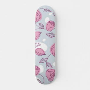 Skateboard Patrón de flor