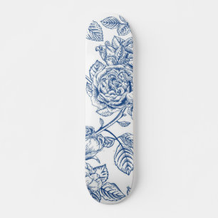 Skateboard Patrón de flor