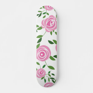 Skateboard Patrón de flor