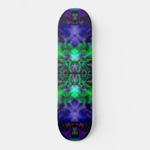 Skateboard Patrón de flor de caleidoscopio púrpura