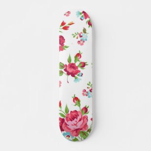 Skateboard Patrón de flores