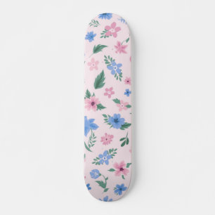Skateboard Patrón de flores