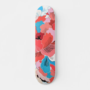 Skateboard Patrón de flores