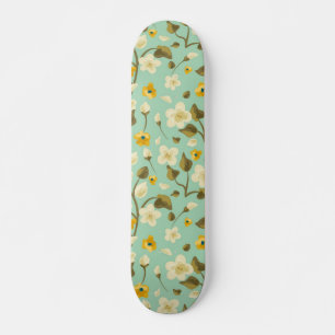 Skateboard Patrón de flores